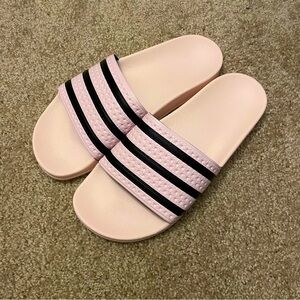 Adidas Adilette Slides in Light Pink